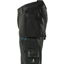 Side technical layout of Mascot Advanced 17031 trousers highlighting seam reinforcements and tool loops – durable & ergonomic from Kustom Workwear.