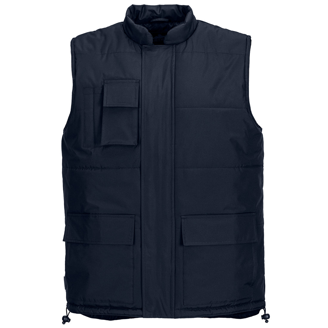 Portwest S415 Classic Bodywarmer in Navy – front view. Available at Kustom Workwear Waterford.