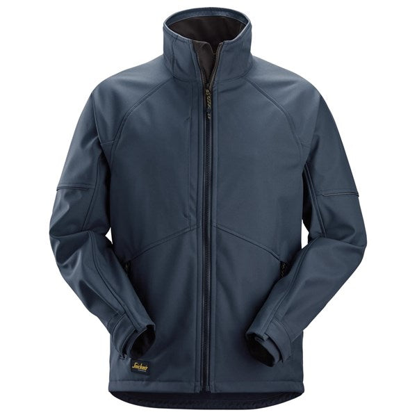 Snickers 1258 AllroundWork softshell jacket navy front view