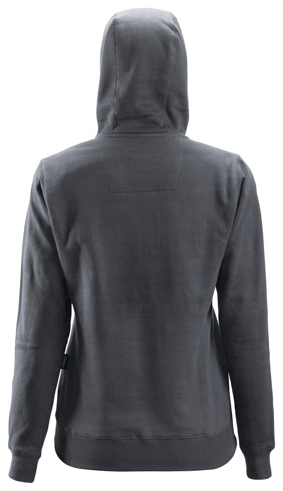 Back view of the Snickers Women’s Zip Hoody 2806 showing the hooded design and ribbed hem.