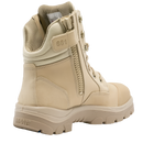 Heavy-duty safety footwear with side zip – Steel Blue from Kustom Workwear.