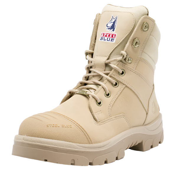 Kustom Workwear’s Southern Cross Zip S3 boot showing industrial safety features