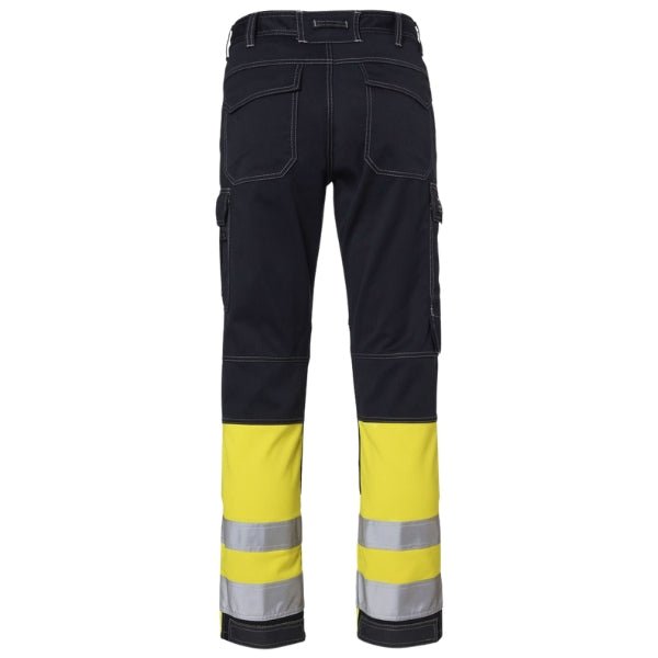 Back view of the Tranemo Flame Retardant Ladies Work Trousers 502788 showing Cantex Stretch back panel and reinforced back hem.