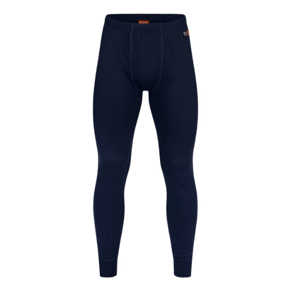 Front view of the Tranemo Flame Retardant Thermal Leggings 593092 in inherent FR Cantex JX tricot with elasticated waist.