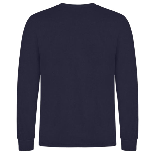 Back view of the Tranemo Flame Retardant Long Sleeve T-Shirt 594789 showing inherent FR single jersey construction.