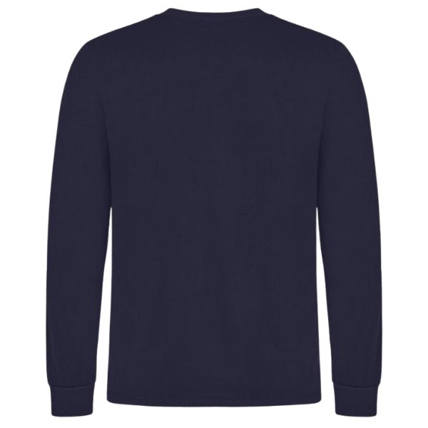Back view of the Tranemo Flame Retardant Long Sleeve T-Shirt 594789 showing inherent FR single jersey construction.