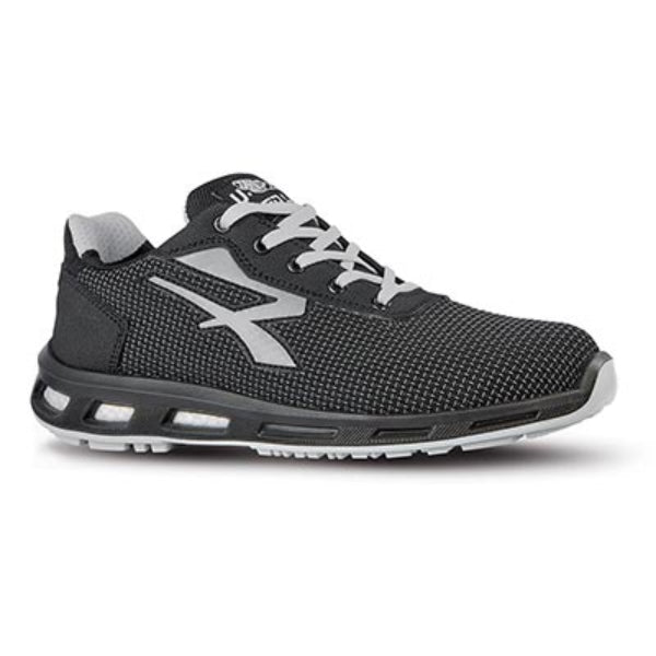 Side view of U-Power Imperius ESD safety shoe highlighting ergonomic shape and anti slip sole.