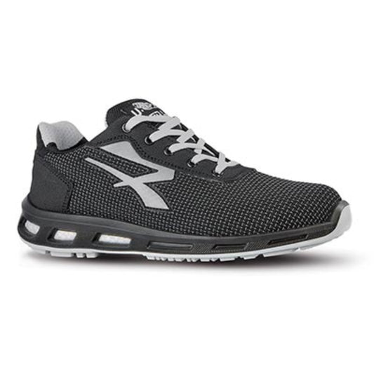 Side view of U-Power Imperius ESD safety shoe highlighting ergonomic shape and anti slip sole.