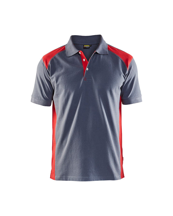 Blaklader 3324 Polo Shirt Grey/Red