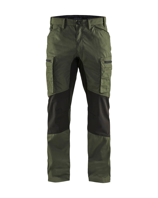 Blaklader 14591845 Service Trousers with Stretch Army Green/Black