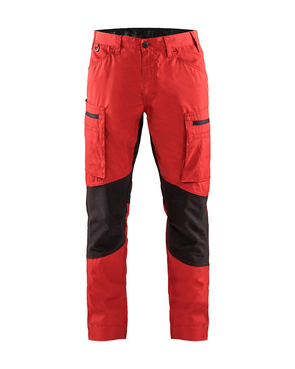 Blaklader 14591845 Service Trousers with Stretch Red/Black