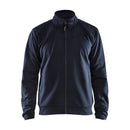 Navy Blaklader sweatshirt on a white background. Full Zip.