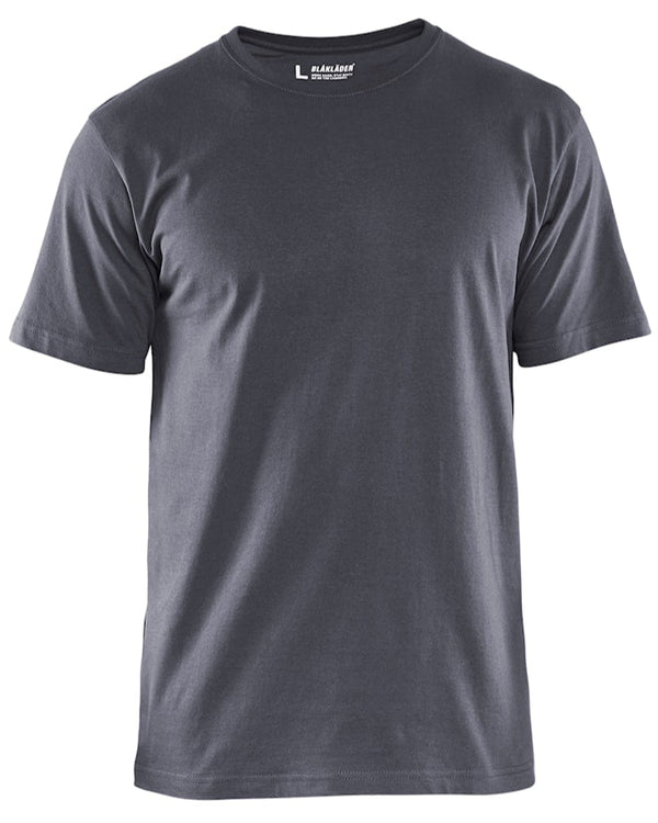Blaklader T-Shirt 3525. A cosy, useful T-shirt in 100% cotton. The T-shirt has a rib knit neck and reinforced seams at the neck and shoulders.
