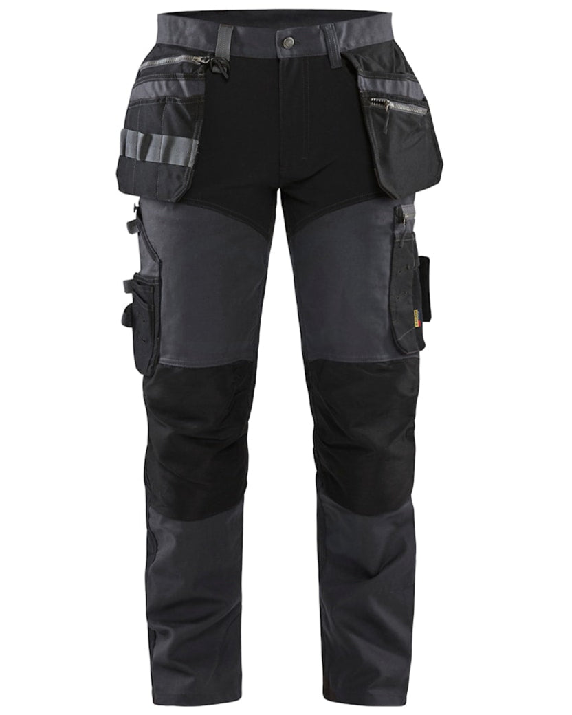 Blaklader 1599 Craftsman trousers with stretch. Incredibly comfortable and supple craftsman trousers. Shop online or in-store at Kustom Workwear Waterford.