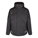 Grey Engel Galaxy Winter jacket with red accents on a white background.