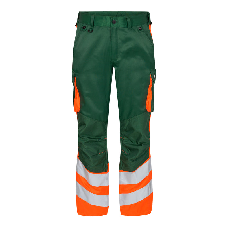 Engel 2547-319 Safety Light Trousers - Green/Hivis Orange