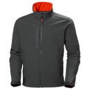 Gray jacket with orange interior on a white background