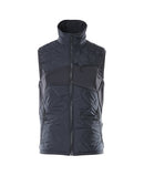 Navy water-repellent winter Gilet. Contains CLIMASCOT® Lightweight Insulation and recycled materials.