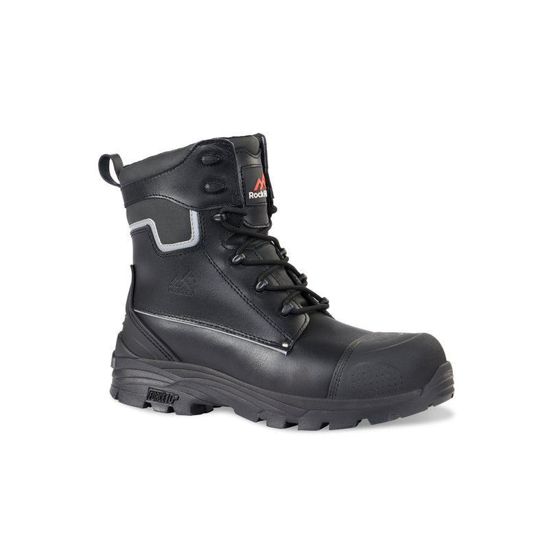 Rockfall Shale High Leg Safety Boot with Side Zip