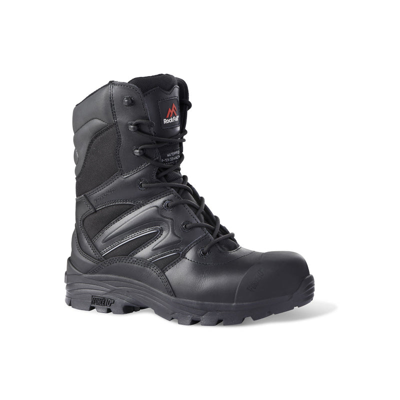 Rockfall Titanium Waterproof Safety Boot with Side Zip