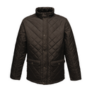 TRA441. A Regatta men's tyler jacket in black color with a classic diamond pattern, featuring lower patch pockets and a collar. Shop Regatta at Kustom Workwear.