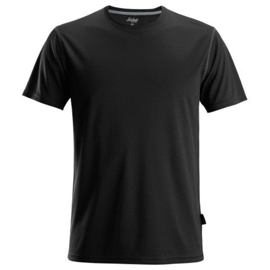 Black 2558 short sleeve shirt on a white background.