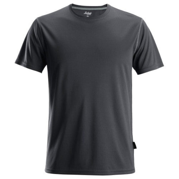 Snickers 2558 AllroundWork T-Shirt. Grey Snickers workwear t-shirt on a white background.