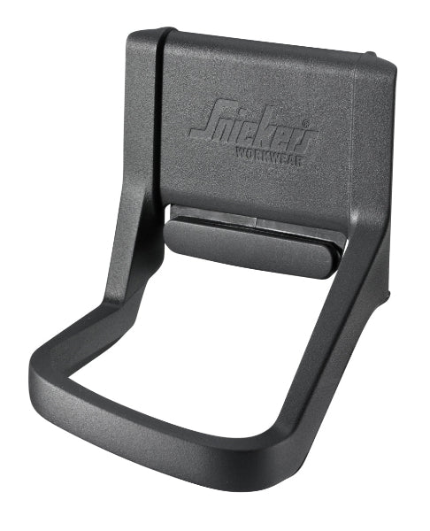 A black Snickers 9716 Hammer Holder, designed to be worn on a belt for easy access to a hammer.