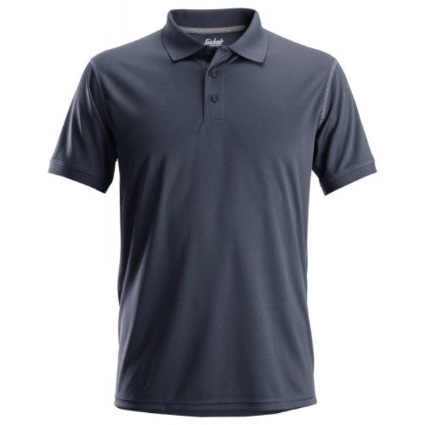 Snickers 2721 AW Polo Shirt. Black. Versatile and lightweight polo shirt.