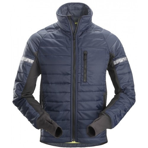 Snickers 8101 AW 37.5 Insulator Jacket.  Navy. Versatile insulated work jacket offering smooth warmth and comfort in cold conditions.