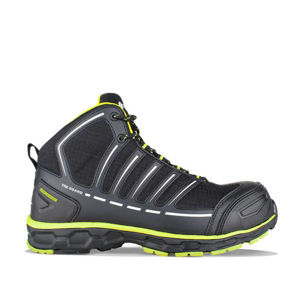 Solid Gear Footwear. Toe Guard Jumper Boot. Icon is a lightweight and flexible metal-free safety boot. Fit: Wide
Size: 36-48