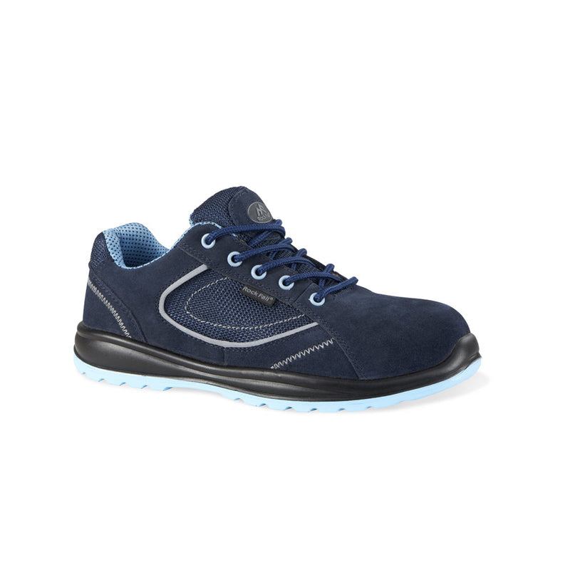 Rockfall Pearl Navy Womens Fit ESD Safety Trainer