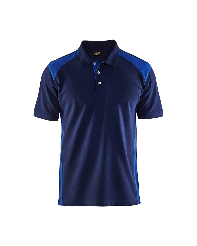 Blaklader 3324 Polo Shirt Navy Blue/Cornflower Blue