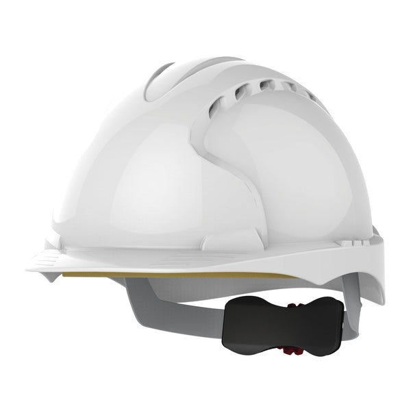 EVOÂ®3 Safety Helmet - Wheel Ratchet - Vented - White