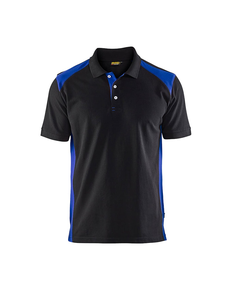 Blaklader 3324 Polo Shirt Black/Cornflower Blue