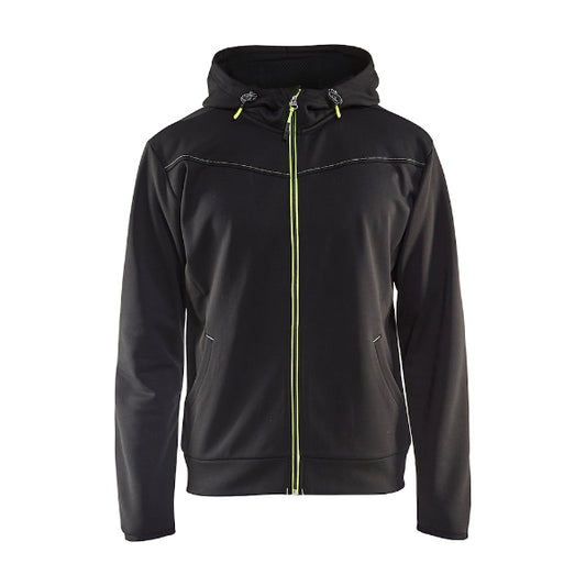 Front view of the Blaklader 3363 full zip hoodie showing a clean zip‑up design suitable for everyday use.