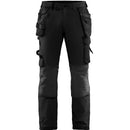 Black and grey Blaklader work pants with multiple pockets on a white background