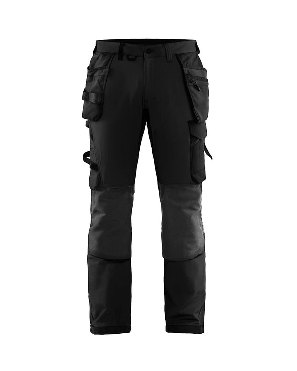 Blaklader 1522 Craftsman Trousers 4-Way Stretch Black/Dark Grey