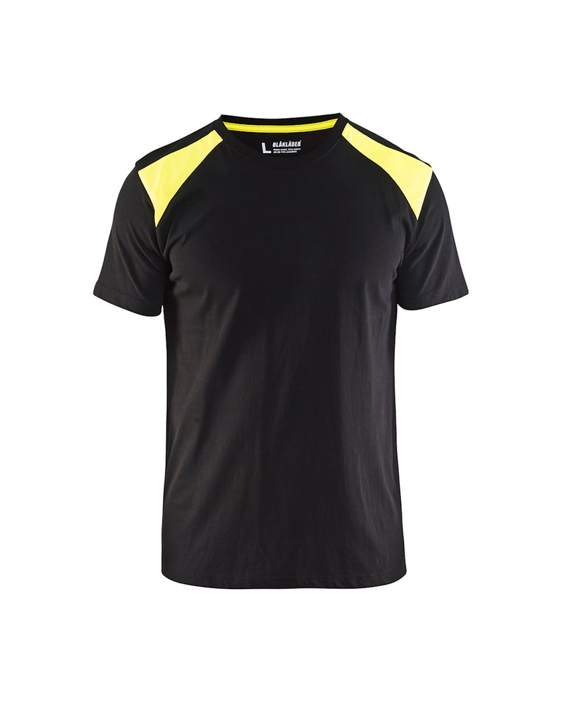 Blaklader 3379 T-Shirt Black/Vis Yellow