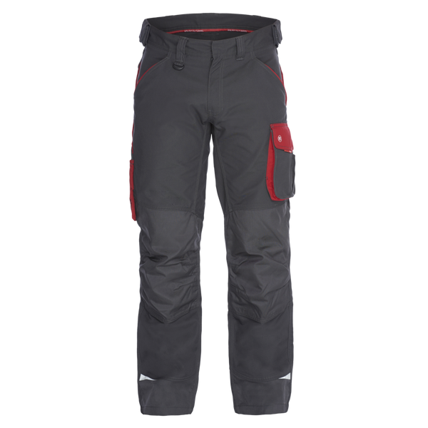 Engel 2810-254 Galaxy Work Trousers - Anthracite Grey/Tomato Red