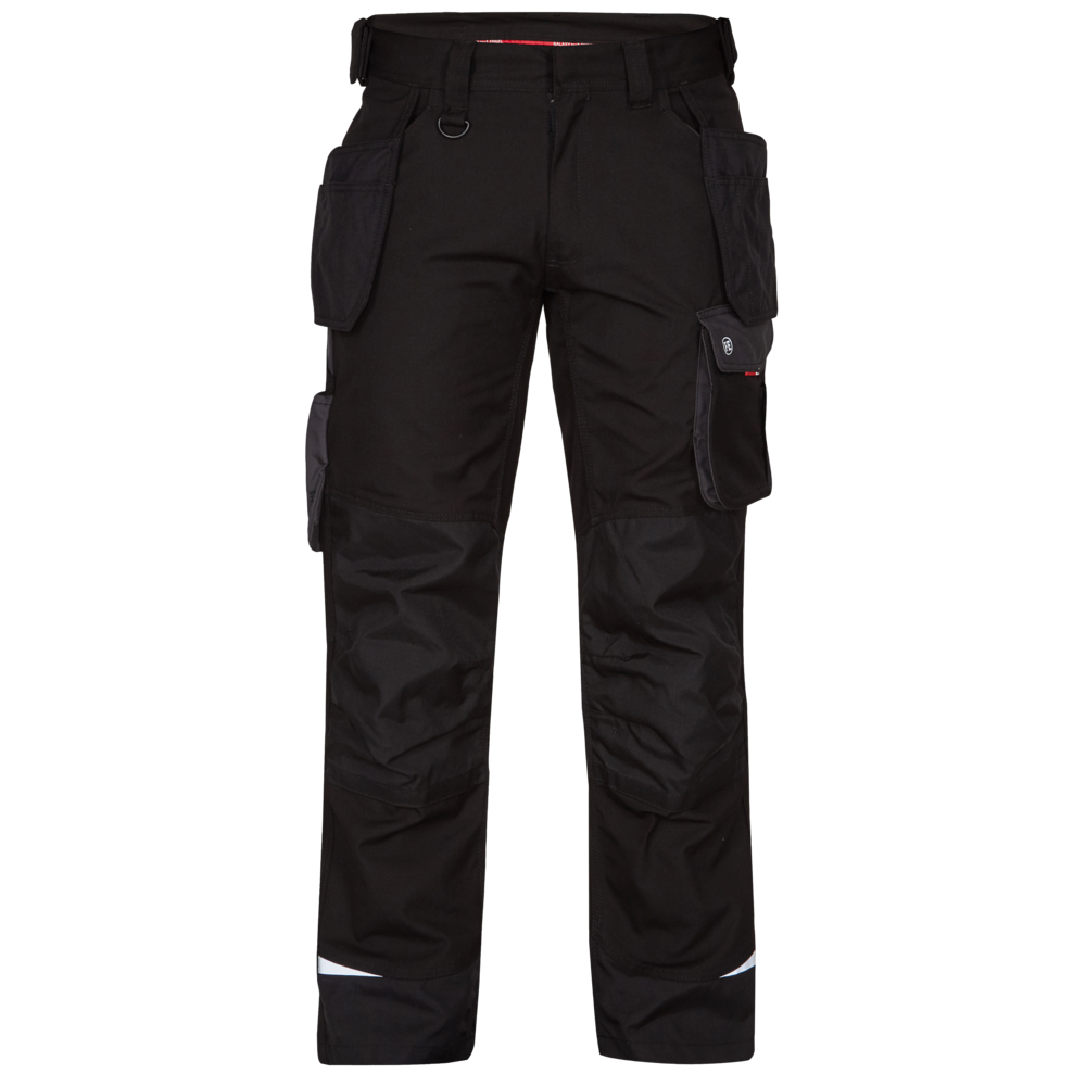 Engel 2811-254 Galaxy Work Trousers with Hanging Tool Pockets - Black / Anthracite Grey